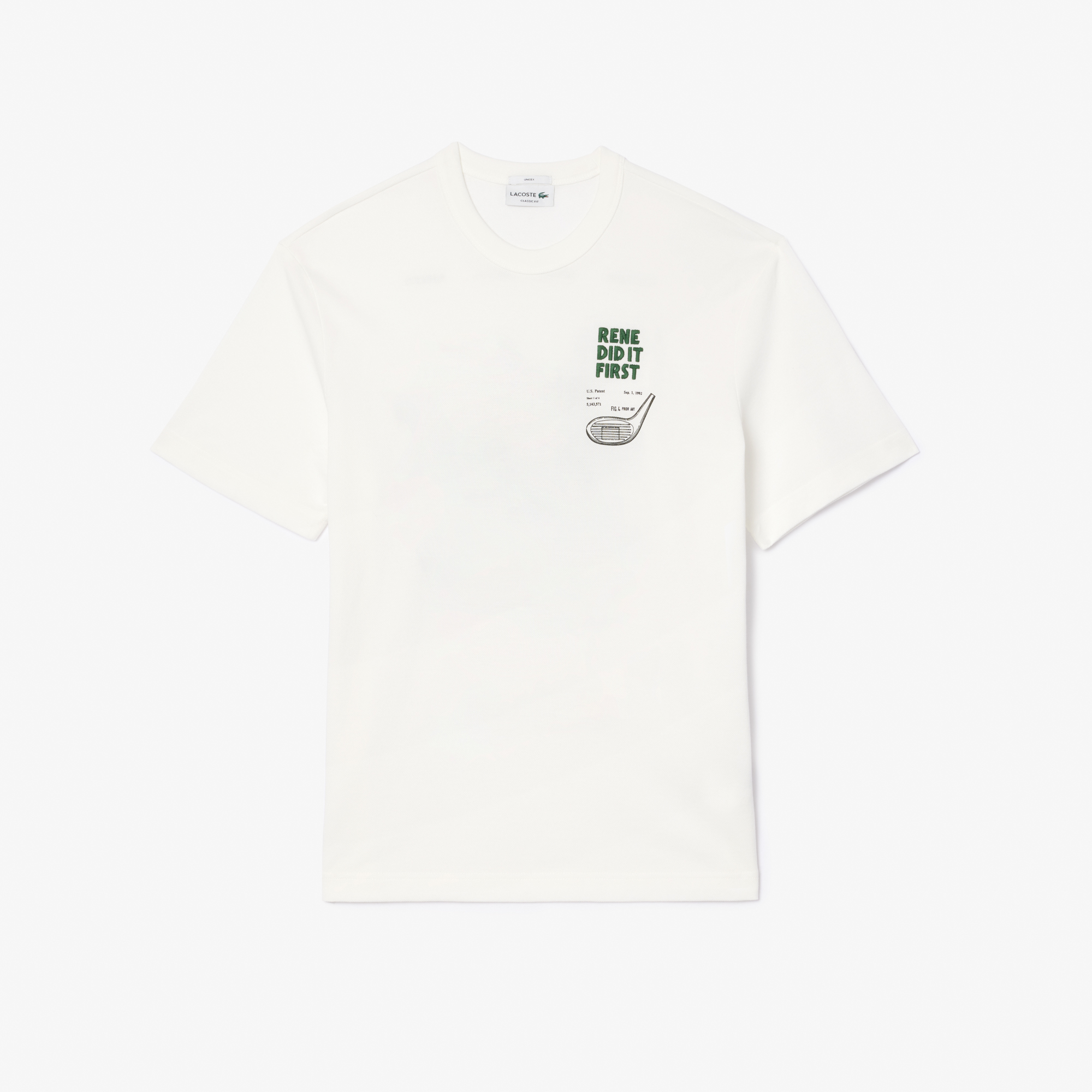 T-shirt unisexe Lacoste seconde main photo 1