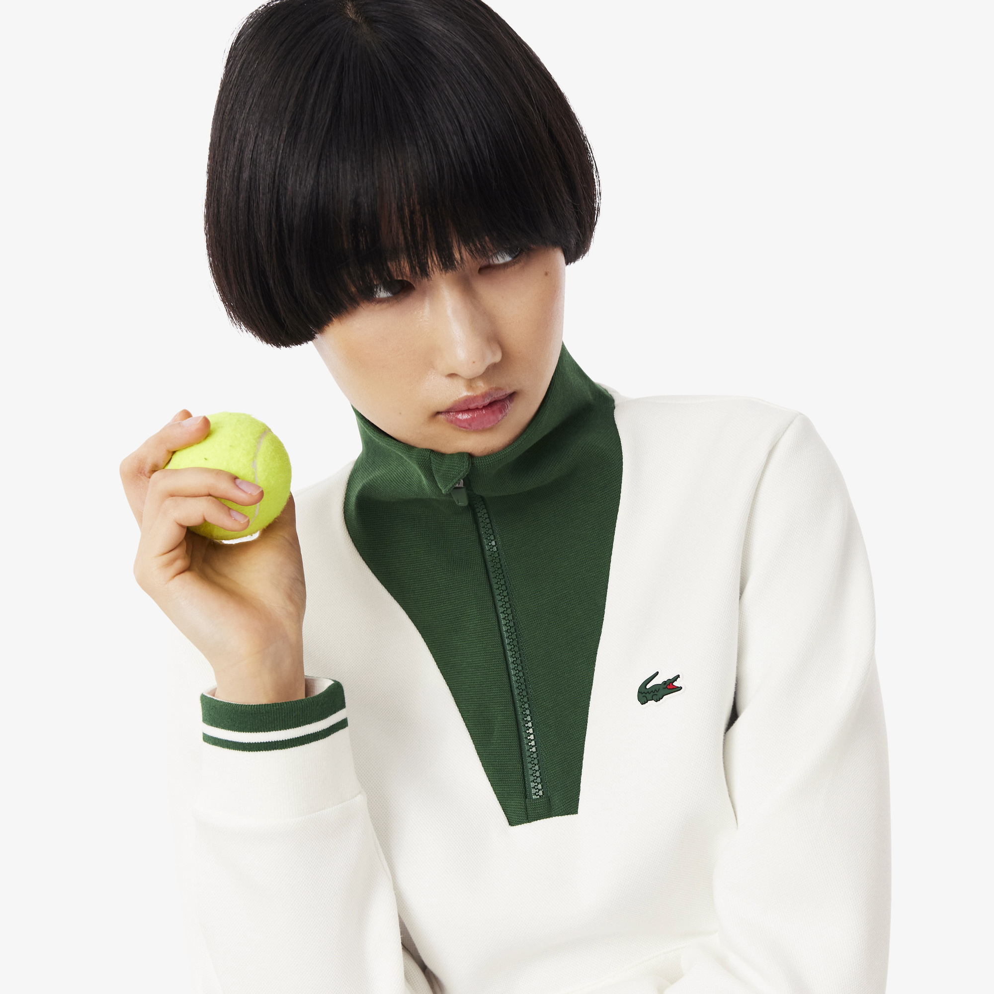 Sweatshirt femme Lacoste seconde main photo 3