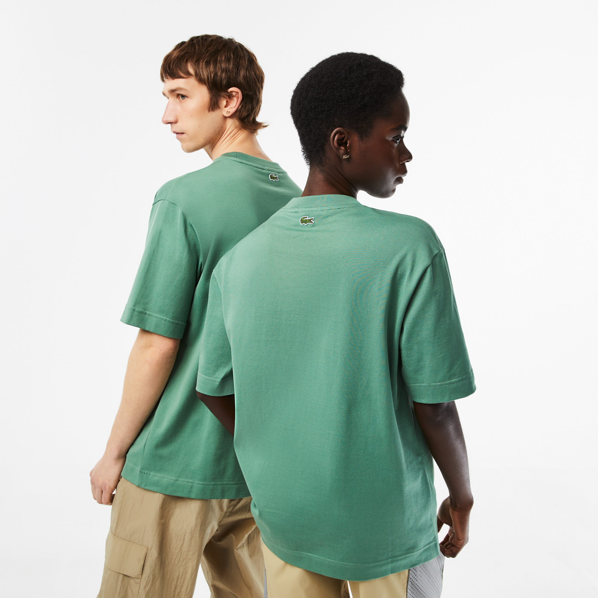 T-shirt unisexe Lacoste seconde main photo 4